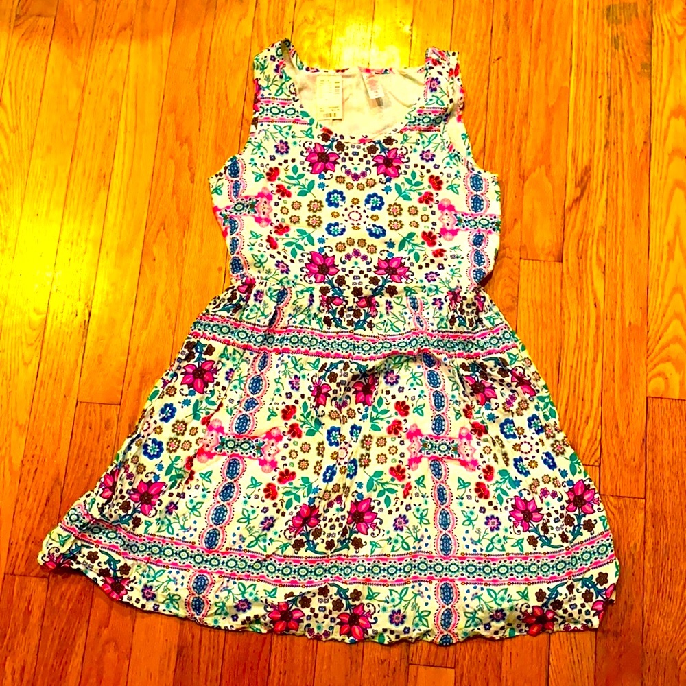 Justice boho mini dress - size 18 - new!